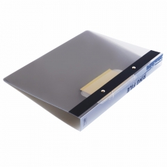 A4 size two hole D type transparent and simple plastic file folder