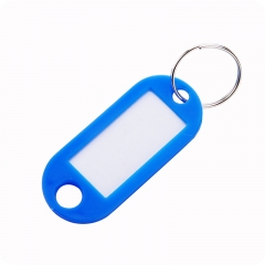 Fashion new outdoor door five colors custom logo souvenir labels to plastic keychain