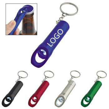 3 LED flashlight key chain with bottle opener