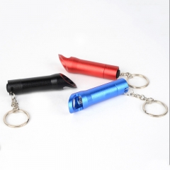 3 LED flashlight key chain with bottle opener