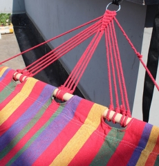 Outdoor single and double canvas hammock