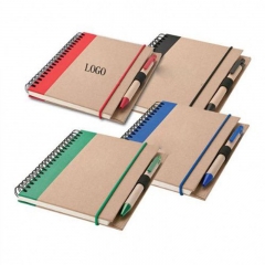 Hardcover Leather Notebook With Spiral Bound