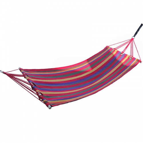 Outdoor single and double canvas hammock