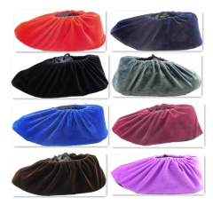 Thicken household wear-resistant anti-slip velvet cotton polyester cloth shoe cover