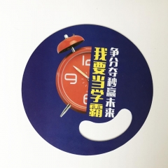 Low MOQ Cheap custom logo 19*19 cm round mini pp advertising hand fan