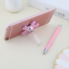 New multifunctional desktop sucker pen mobile phone holder pen advertising gel pen custom logo