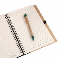 Simple and customizable kraft paper spiral promotion notebook