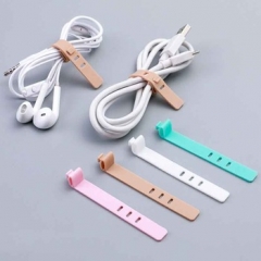 Custom logo 4Pcs silicone Earphone Cable winder