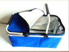 Portable Outdoor Folding Collapsible Picnic Basket with Double Handles