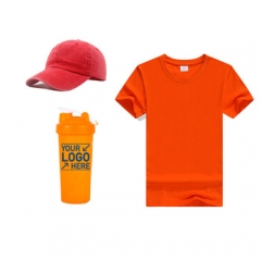 Custom Outdoor Corporate group anniversary activities leisure Hat T-shirt cup gifts set