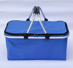 Portable Outdoor Folding Collapsible Picnic Basket with Double Handles