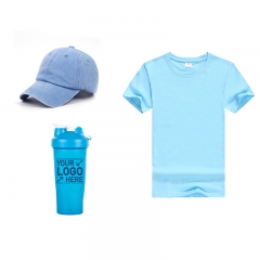 Custom Outdoor Corporate group anniversary activities leisure Hat T-shirt cup gifts set