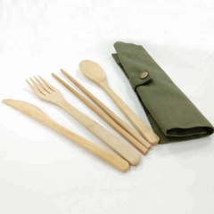 Hot Selling Bamboo Utensil Set With Custom Logo Utensil