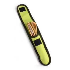 hot sale bamboo utensil set with pouch Custom Logo bamboo cutlery set