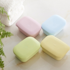 Portable travel soap box waterproof leak-proof drainable soap box