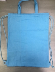 Cheap Wholesale Customized Canvas Cotton Gym Drawstring Backpacks Gag Sports Gym Bag