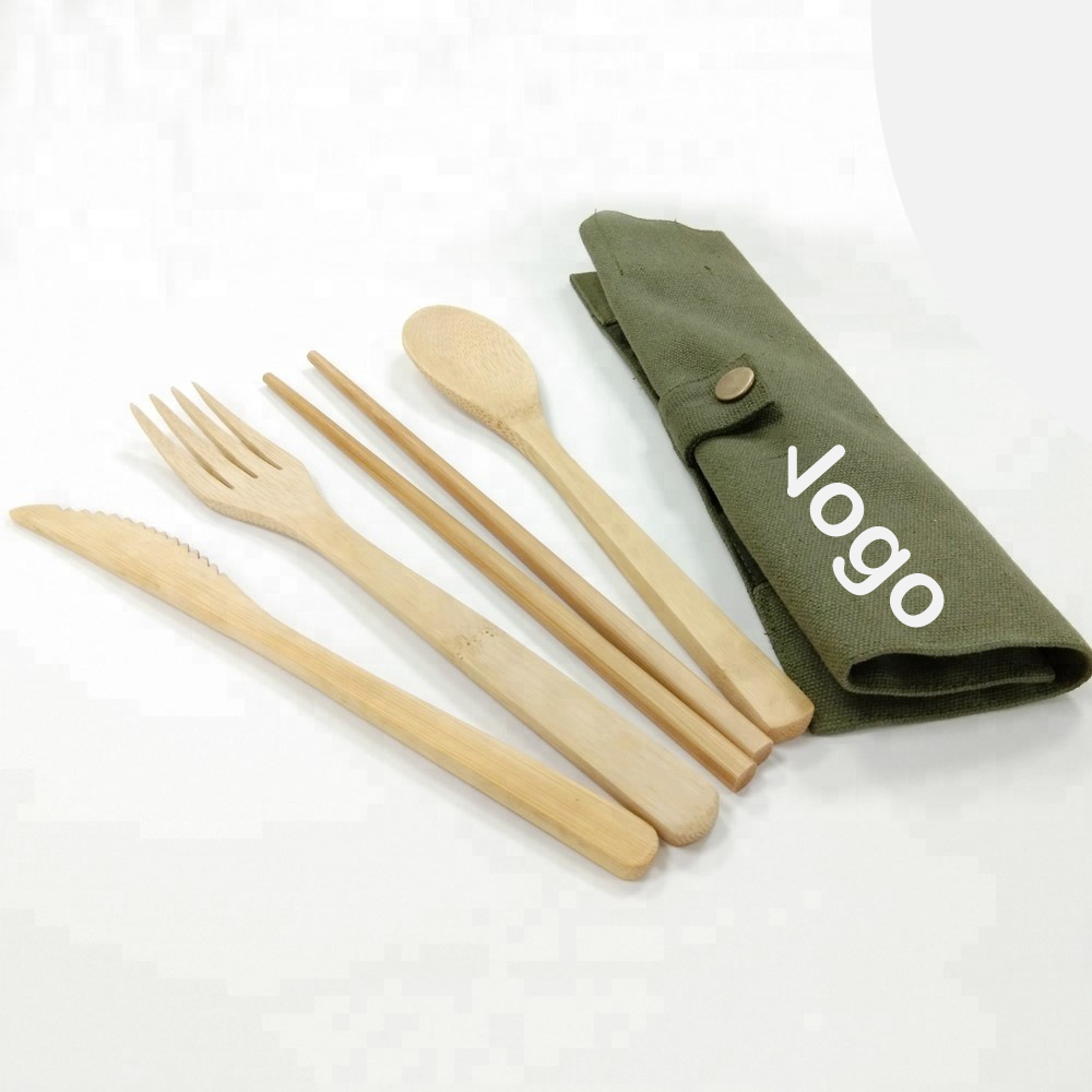 Hot Selling Bamboo Utensil Set With Custom Logo Utensil