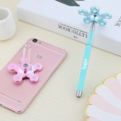 New multifunctional desktop sucker pen mobile phone holder pen advertising gel pen custom logo