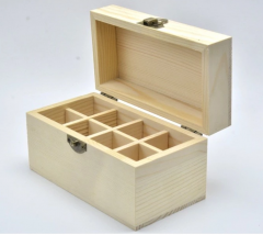 Custom 6 8 10 20 timber display essential oil packaging storage wooden box