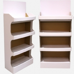 Customized Paper Shelf cardboard standing Display Shelf