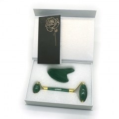 Facial Jade Roller with Gua Sha Set