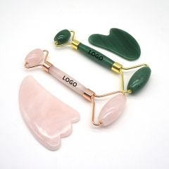 Facial Jade Roller with Gua Sha Set