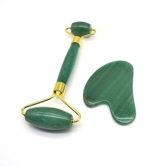 Facial Jade Roller with Gua Sha Set