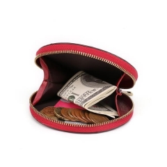 Leather coin wallet