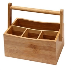 Natural Bamboo Utensil Holder