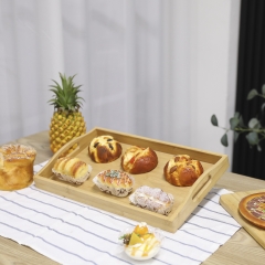Rectangle Bamboo Tray With Handles