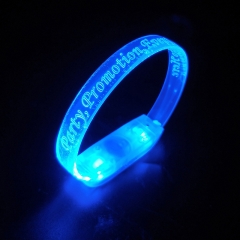 Flashing Light Arm Wristband Multicolor Music Activated LED Bracelet Bars Events Gift