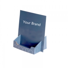 CMYK 4c printed corrugated paper counter display table units for greeting cards