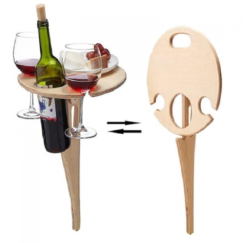 Wine glass folding stand