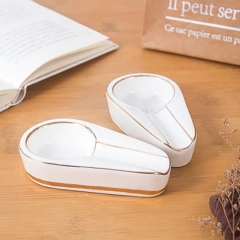 Portable mini European Ceramic Cigar Ashtray