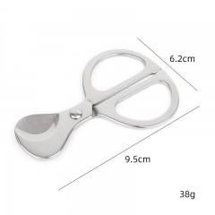 Stainless steel handle cigar cutter