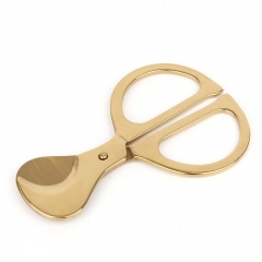 Stainless steel handle cigar cutter