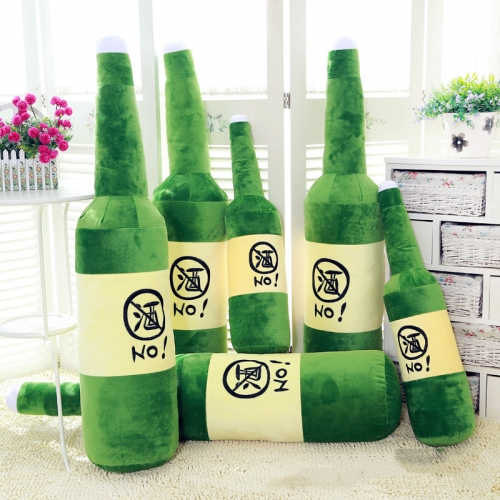 Wine bottle modeling plush toy soft home sofa ornament Throw pillow cute birthday gift Muppets