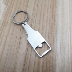 Wine bottle metal keychain bottle opener bar advertising small gift