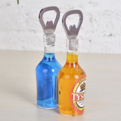 Beer Bottle Molding Bottle opener magnet Refrigerator sticker metal bottle opener