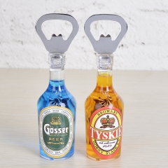 Beer Bottle Molding Bottle opener magnet Refrigerator sticker metal bottle opener