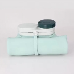 Folding silicone water cup