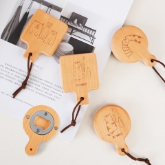 Acacia wood bottle opener