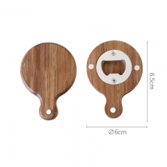 Acacia wood bottle opener