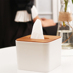 Wooden Rectangular Tissue Box Holder