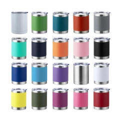 10 Oz Stainless Steel Car Tumbler with Lid
