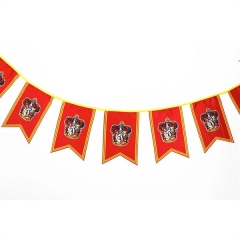Holiday/birthday party Scene arrangement string flag banners