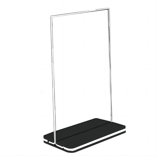 Clear Sign Holder Vertical Double Sided Display