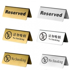 Double Side Reserved Table Signs Tent