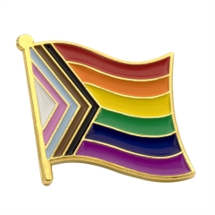 Progress Pride Rainbow Flag Lapel Pin