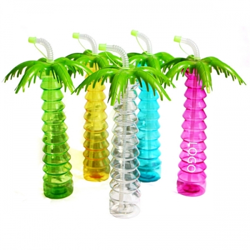 Coconut Palm Tree Plastic Cups